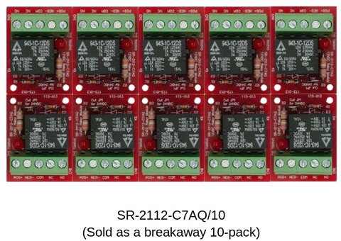Seco-Larm Relay Module 10-Pack | SR-2112-C7AQ/10